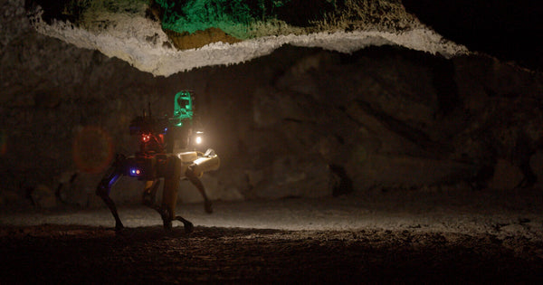 Photo of Spot ducking taken from https://www.bostondynamics.com/spot/resources/nasa-jpl-search-for-life
